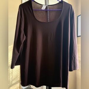 Chic Long Sleeve Brown Top